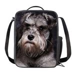 HELLHERO Boys Girls Lunch Boxes for School Lunch Bags Schnauzer Dog Lunchbag Insulated Thermal Meal Cooler Tote Bag Picnic Sack Organzier for Women Men Travel Workout Travel