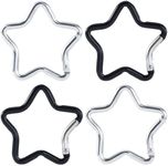 Isslly 4 PCS Star Carabiner, Zinc A