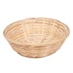 Wickerfield 10PCS Round Natural Bamboo Bread Basket Storage Gift Hamper Trays (9 inch)