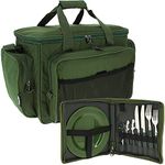 Sporting Wholesale NGT Carp Fishing Spacious Insulated Carryall Tackle Bag with Day Cutlery Set