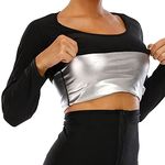 Dioche Sauna Suit For Women, Waist Trainer for Women Weight Loss, Hot Shapers For Women Waist Trainer, Sweat Suits For Womens Weight Loss, Sweat suit women (S/M)