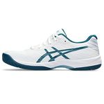 ASICS Men's Gel-Game 9 Tennis Shoes, White/Restful Teal, 13 UK