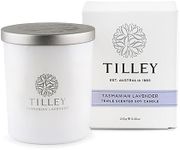 Tilley Classic White Tasmanian Lavender Soy Candle, 240 g/45 Hour