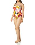 Anne Cole Women's Lingerie Maillot One Piece Swimsuit, Wall Flower, 6