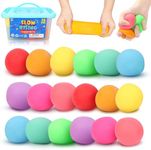 LESONG Squishy Stress Balls Fidget Toys: 18 Pack Classroom Prizes, Christmas Stocking Fillers Gifts, Sensory Dough Squeeze Balls for Kids, Adults, Stress Anxiety Relief, Special Needs, Autism, ADHD