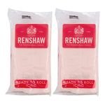 Renshaw Baby Pink Ready to roll icing 500g (2 x 250g Packets)