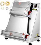 VEVOR Pizza Dough Roller Sheeter, Max 16" Automatic Commercial Dough Roller Sheeter, 370W Electric Pizza Dough Roller Stainless Steel, Suitable for Noodle Pizza Bread and Pasta Maker Equipment