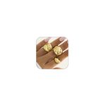 Chunky Gold Rings Set Gold Statement Rings for Women Vintage Thick Ring Set Adjustable Knuckle Ring Jewelry for Women