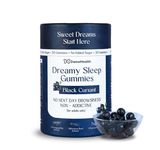 DAME HEALTH Melatonin Dreamy Sleep Gummies - Pack of 1 | Non Addictive | No Next Day Drowsiness | Safe | Sugar-Free | Tart Cherry and Chamomile Extract | Black Currant Flavour | 30 Gummies
