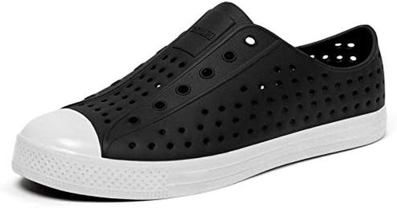 SAGUARO Mens Garden Shoes for Women Breathable Slip-On Gardening Clogs Quick Dry Non-Slip Water Shoe Outdoor Beach Sandals Aero XVII Black 8 Women/6 Men