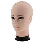 Loop Group Plastic Male Head Mannequin - Display Stand Face for Sunglasses Hair Wig Eye Glasses Holder Hat Display Model Stand - 12 Inch Size (Skin Color)