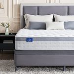 SuiLong Double Mattresses. 20cm Cool Feel 4ft 6 Mattress with Better Edge Support. 5 Zone Spring Hybrid Memory Foam Bed Mattress In A Box to Relieve Stress. 135x190x20cm