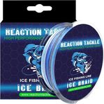 Reaction Tackle Ice Braid – Ice Fishing Braided Line, Tip-Up Line - Ice Camo - 20LB / 150yds