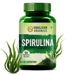 Himalayan Organics Spirulina 2000mg Supplement For Men And Women | GreenSuper Food For Weight Management & Immunity Booster | Helps In Healthy Heart - 120 Vegetarian Capsules