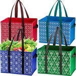 WUWEOT 4 Pack Reusable Grocery Bags