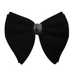 PELUCHE Solid Essentials Mini Butterfly Black Velvet Bow Tie