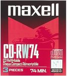 Maxell(R) CD-RW, 650MB/74 Minutes, 1x-4x, Pack of 3