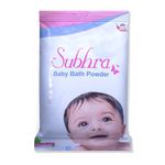 Aswini Subhra Herbal Baby Bath Powder - Gentle Skin Soother & Rash Protector (200g Pouch)