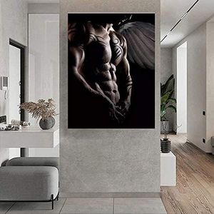LNMHV Corps De l'homme Portrait Affiches & Gravures Gay Murale Art Sexy Gay Toile Tableau Art Peintures Gay Image pour Salon Chambre Murale Decoration 50x70cm Pas De Cadre
