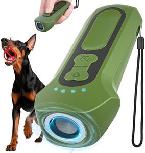 Firlonale Dog Bark Deterrent Devices, Ultrasonic Anti Barking Device for Dogs, Portable Dog Training Device Safe for Dogs & Human 65FT Bark Control Barks No More Indoor Outdoors Behavior Correct