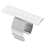 SUPVOX Stainless Steel Ring Sizer Ruler for Jewelry Measurement and Crafting - Portable Durable Finger Measuring Tool with Clear Scale for Accurate Ring Sizes