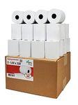 (32 Rolls) 3 1/8 x 220 thermal paper receipt rolls fits all cash register, Clover POS TM-T88 T20 T90 Bixolon SRP-350 370