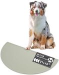 Silicone Pet Food Mat: Waterproof, Non-Slip, Raised Edges to Prevent Spills, Easy-to-Clean Flexible Tray for Dog Feeding and Water Bowls. Large, Cute, Modern Design. (Large, Terracotta)