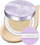 MISSHA Serum Cushion Glow Layering Fit Cushion Foundation No.17 Ivory Bright Beige for Fair Skin, Korean Foundation Makeup, Rich-Texture, Full-Coverage, 24-Hr Hydrating, Triple Glow System