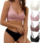 DEANGELMON 4 Pieces V Neck Bralette