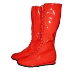 Red Adult Wrestling Boots-Adult Medium