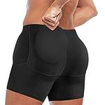 Gotoly Men Tummy Control Shorts High Waist Compression Underwear Seamless Belly Girdle Compression Shorts Boxer Briefs (as1, Alpha, x_l, Regular, Regular) Black