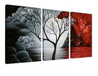 Wieco Art the Cloud Tree High Definition Canvas Print for Abstract Painting Modern Canvas Wall Art for Wall Decor XL