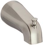 Moen Commercial Classic Brushed Nickel Diverter Tub Spout, 15856CBN