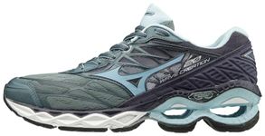 Mizuno Women's Wave Creation 20 Running Shoe, Graphite-cool Blue, 8