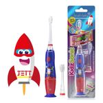 Brush-Baby Kidzsonic Toddler And Kid Electric Toothbrush For Ages 3+ Years-Disco Lights,Gentle Vibration,And Smart Timer Provide A Fun Brushing Experience-3+ Yrs Brush Head Include,1 Piece,Multi