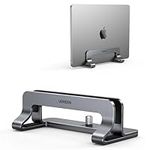 UGREEN Vertical Laptop Stand for Desk Adjustable Laptop Holder Dock Aluminum Desktop Stand, Compatible for MacBook Air Pro, Microsoft Surface(Grey)