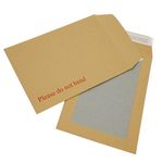 C4 & C5 Board Backed Manilla Envelopes Printed "Please Do Not Bend" Peel & Seal Lightweight Envelope Mailers (25, C4/A4 (324mm x 229mm))