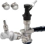 Sankey Kegerator D Type Keg Coupler D Keg Tap Dispenser with Keg Coupler Adapter Ball Lock Conversion Kit Ball Lock Disconnect Set For Beer Keg Kegging by LUCKEG