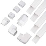 AC Parts 3" W 14Ft Air Conditioner Decorative PVC Line Cover Tubing Kit for Ductless Mini Split Central Air Conditioner & Heat Pump Systems