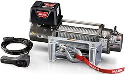 WARN 26502 M8000 Series Electric 12V Winch with Steel Cable Wire Rope: 5/16" Diameter x 100' Length, 4 Ton (8,000 lb) Pulling Capacity