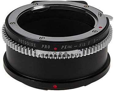 Fotodiox Pro Lens Mount Adapter Compatible with Pentax K Auto Focus Mount (PK AF) DSLR Lenses to Nikon Z-Mount Mirrorless Camera Bodies