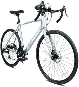 FOREOCELIV 700Cx28 Road Bike, Lightweight Aluminum Frame, Disc Brakes, 16-Speed, Fast Acceleration, Suitable for Men and Women, Ideal for High-Intensity Riding
