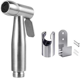 Spruzzatore per bidet tenuto in mano - Spruzzatore per WC in acciaio inossidabile Doccia per doccia con gancio per la pulizia della toilette, bagno per animali domestici, igiene personale