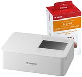 Canon SELPHY CP1500 Wireless Photo Printer inc RP-108 Ink Paper Set - White
