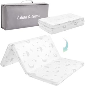 Lilian&Gema Pack and Play Mattress 38"x26"x1.5", Pack N Play Mattresses Pad for Play Pen and Playard, Premium Foam Playpen Mattress Topper with Washable Cover & Traveling Bag for Baby Toddler