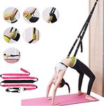 Yoga Multi-purpose Waist Stretch Band-Door Flexibility Tensile Assist Trainer, Improve Back Waist Flexibility,Suitable for Fitness, Stretching , Dance, Yoga, Gymnastics, Cheerleading, Splits (Rose)