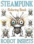Steampunk Robot Insects Coloring Bo