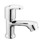 LIPKA Apple Pillar Cock Brass Faucet/Tap for Washbasin & Kitchen Sink with Chrome Finish