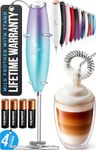 ZK Milk Frother OG w Stand - Purple-Teal Blend - 4B