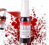 Go Ho Fake Blood Splatter,1 Oz(30ml)Fake Blood Spray,Halloween Liquid Blood Eye Blood Drops,Blood Splatter for Clothes and Zombie Monster Vampire Clown Costume Cosplay Makeup,1PC